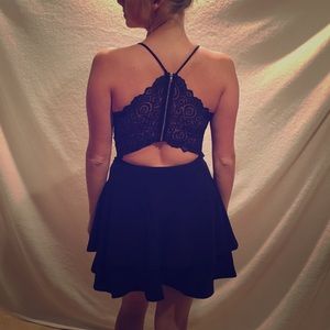 Navy blue cocktail dress